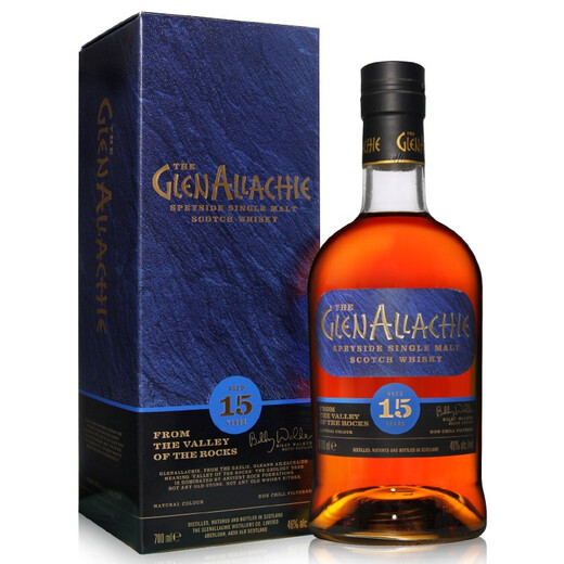 Glen Allachie Glen Allachie Single Malt Whisky 700ml Reino Unido Escocia Importado Vino Granélico de Vino Extranjero Whisky de 15 años