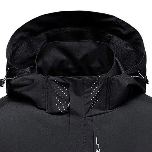 Woodpecker (TUCANO) Assault Jacket Men's Windproof and Waterproof Removable Hood Outdoor Mountaineering Sports Top Jacket Men's Dark Gray XL