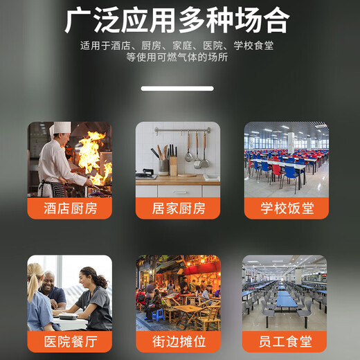 Likoan gas alarm catering hotel gas leakage commercial liquefied gas industrial combustible gas propane alarm device new national standard 2019 explosion-proof aluminum alloy gas alarm