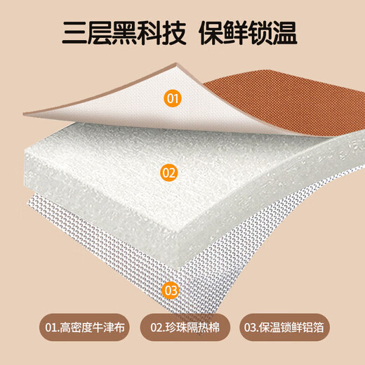 美厨（maxcook）保温饭盒袋 保鲜饭盒包 创意面包便携保温饭盒便当手提袋MCPJ8251