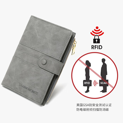 Hunter Reisepass-Schutzhülle, Diebstahlschutz, RFID-Reisepass, Tickethalter, multifunktionaler Reißverschluss, Verteidigung, Scan-Kartenhalter