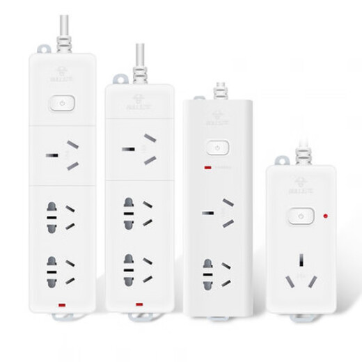 Bull 16A Midea Gree electric heater oil heater special converter high power 3000W power strip 1.8m single hole (10A plug included)