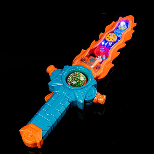 Smart Little Expert Sword Toys Kinderlaserschwert Baby Cool Luminous Gear Plastikmesser Sound und helles großer König Holy Sword Boy [Orange] Cool Gear Sound und Leichtschwert 9710 Lade -Set 3 Abschnitte Nr. 5 + Schraubendreher