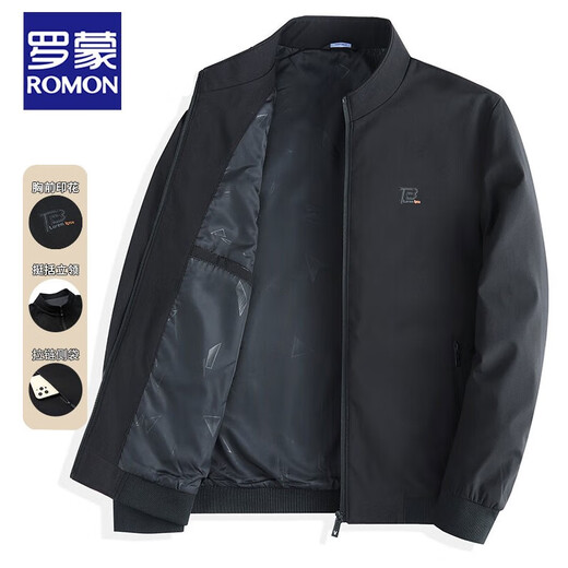 Veste à collier debout mince d'automne de printemps romon
