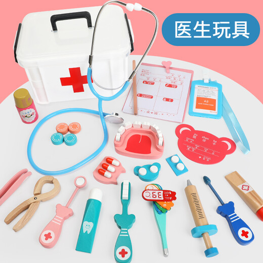 Yunya Toy Simulation Player House Little Doctor Toy Set Medical Box Médical Boîte Injection Infirmière Stéthoscope Medical Set Doct