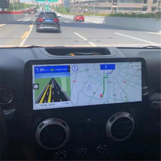 Applicable à 11-17 Wrangler 12,3 pouces écran de contrôle central Carplay360 Navigation Inversion Image Machine tout-en-un, AR Navigation réelle AR Double enregistreur, norme officielle