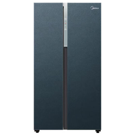 Midea Midea double-door household refrigerator large capacity first-level frequency conversion intelligent air-cooled frost-free BCD-605WKGPZM tail stock BCD-605WKGPZM stone gravel green glass door