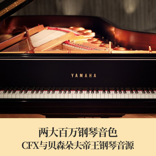 雅马哈（YAMAHA）电钢琴CLP725/735/745/825/835/845实木立式钢琴专业88重锤键盘 CLP-825WH白色官方标配+全套配件