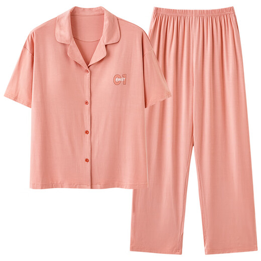 Pyjamas modal printanier et automne pour femmes 2025 Nouveau pantalon à manches courtes à manches courtes à manches courtes minces de vêtements décontractés d'été