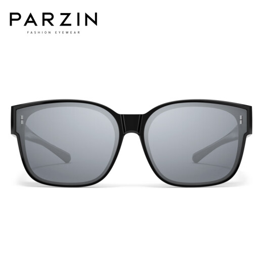 帕森（PARZIN）偏光太阳镜男女 范丞丞同款轻盈TR框近视套镜遮阳驾驶墨镜PZ12127 液态银