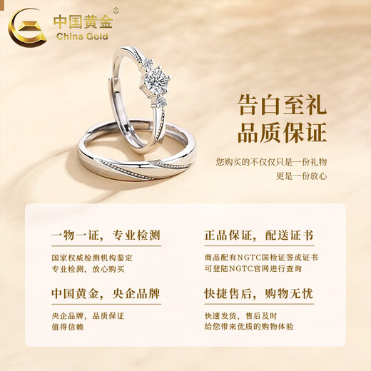 CHINA GOLD 925 silver rings for couples, men's and women's wedding rings, engagement rings, Valentine's Day birthday gifts for girlfriends and wives, couples' love at first sight rings