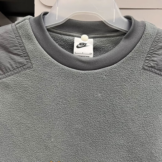 Nike Sweatshirt Jacket Herren neuer Winterfleece Sportswear warmes lässiges runde Nackenpullover Top DD4855-068/GRAY/INNER FLEECE XL/Vorgeschlagen 150-180jin [Jin entspricht 0,5 kg]