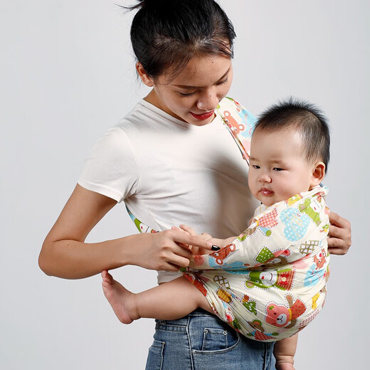 Genius yi ding (tian cai yi ding) STRAPE TURBAN SIMPLE BÉBÉ GUB HURGE HORIZONTAL HUB NOUVELLE BRAND Voyage portable Bébé Trateal One-épaule Traward 1010 Yellow Candy Network