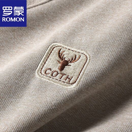 ROMON men's shirt fake two-piece winter thick clothes warm sweater middle-aged and elderly dad's base shirt men's plus velvet gray XL