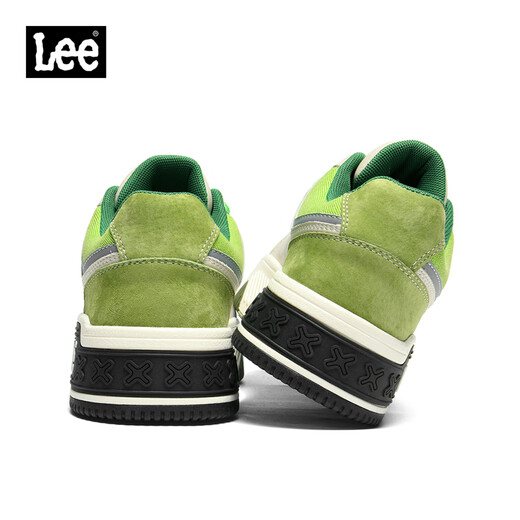 Lee casual shoes for men 2025 autumn casual sports sneakers for men thick sole heightening bread shoes for men green 40