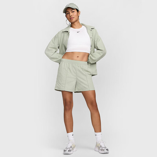 耐克（NIKE）运动裤女子夏季时尚休闲百搭中腰梭织短裤 FV6623-370 S