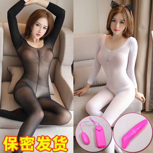 Wen Shiou's sexy and interesting one-piece stockings underwear perspective, fully transparent large-size summer seductive one-piece stockings net stockings black stockings ladies 7027 models 80-150Jin [Jin equals 0.5 kg]+