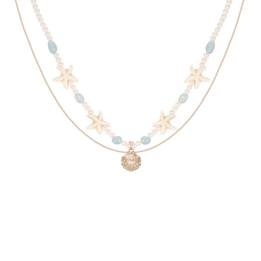 Ajidou Ajidou Regalo de cumpleaños Sunset Series Collector Collector Estilo de vacaciones Regalo de collar para novia Regalo de cumpleaños para mujeres