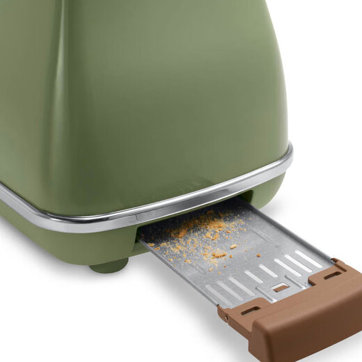 Delonghi bread toaster retro series bread machine toaster multi-function all-in-one home breakfast heating machine toast machine CTO2003/CTOV2103.AZ olive green