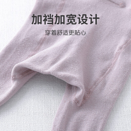 Youqi baby weightlifting pants spring and autumn large PP socks for men and women baby pantyhose infant high waist belly protection suspender socks off-white L recommended 1-3 years old