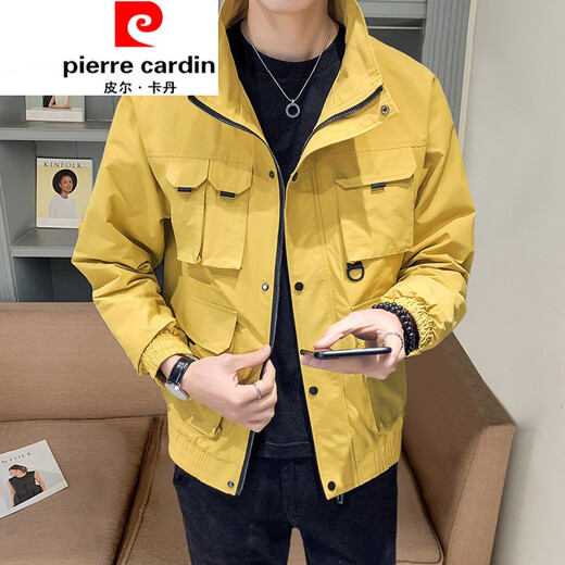 Pierre Cardin [Light Luxury High-End] Boutique Herrenarbeitsjacke Herren Spring- und Herbst All-Match Top 2021 New Lose Trend 9909 Schwarz 2xl