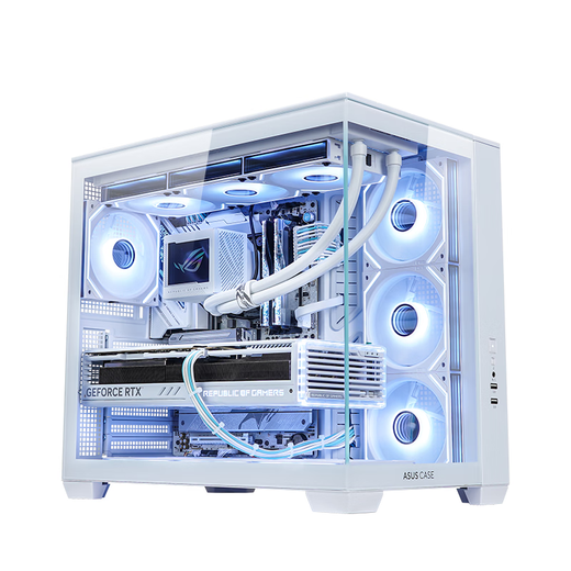 ASUS U7 265K ASUS ROG family bucket 5080 host pure white sea view room graphics card game e-sports live broadcast DIY assembly machine computer machine Ultra7 265KF+RTX5070TI | 2