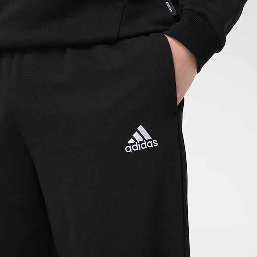 
adidas men's pants autumn new sports pants jogging pants comfortable breathable sweatpants casual knitted trousers GK9273/black/embroidery logo L 180