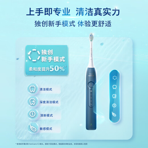飞利浦（PHILIPS）【肖战推荐】Sonicare 电动牙刷钻石3系 6730升级 微泡水流科技礼物送男友女友生日礼物 HX5181/01 皓月白