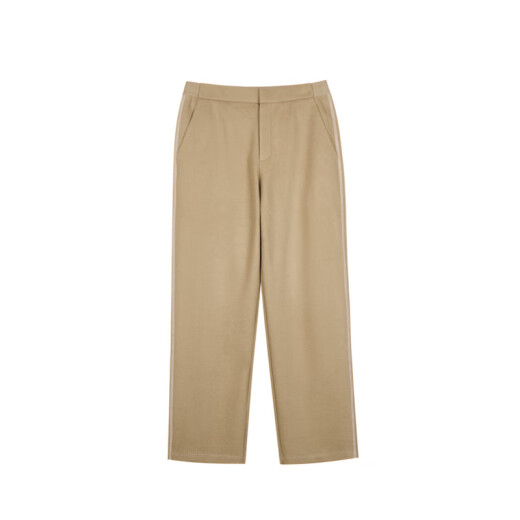 
LESS simple straight commuter wool loose casual pants for women 2NAE12240 253/Tea Khaki M