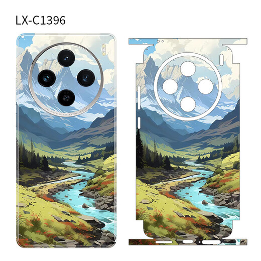 万浮生适用vivox100Ultra连体全包保护膜动漫卡通100Spro背膜贴纸彩膜 LX-C1396 For vivox100Ultra连体全包