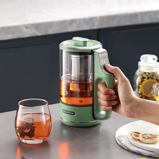 Mofei Electric Portable Health Pot Mini Tea Maker Kettle Small Office Fully Automatic Home Integrated MR6086 Fresh Green 0.6L