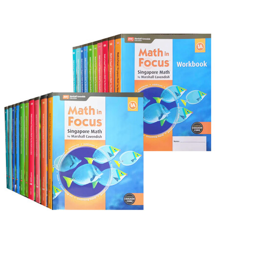 正版  美国小学数学教材和练习册 Math in Focus 系列 加州教材 英文原版数学美国课本 非新加坡课本 非新加坡教材 非新加坡教辅 新版2020版3A+3B学生用书共两本