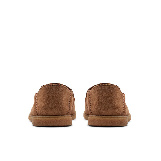 Clarks Qile Craftsmanship Series Men's Shoes New Breathable Lazy Shoes Simple Comfortable Versatile Love Bean Shoes Wedding Shoes Brown 261775037 42.5