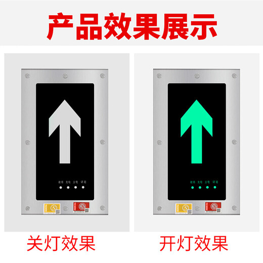 National standard fire landmark light round ground evacuation indicator light embedded square safety exit emergency underground light. Large quantity wholesale