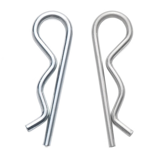 Jinggong B-type pin R-type pin elastic split pin stainless steel wave pin R-shaped pin bayonet hairpin lock pin 6 110 (5 pieces) B type spring steel