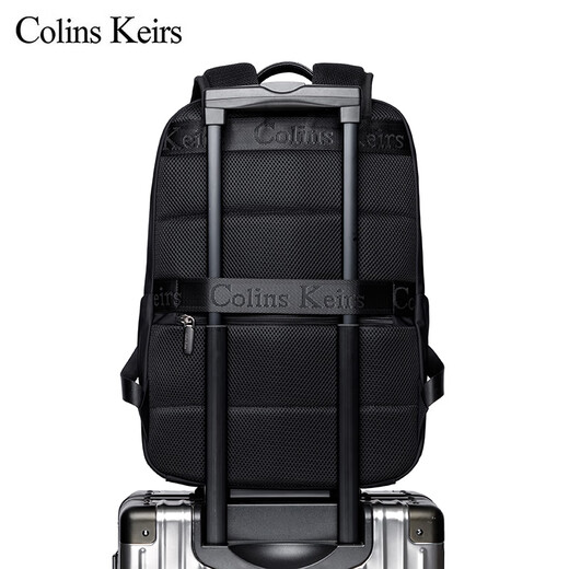 Colins Keirs Rucksack Herren -Rucksack Reisetasche Großkapazität Business Computertasche 2024 Neue Schüler der High School College School Tasche Schwarz