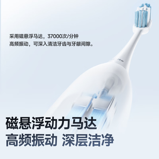 松下（Panasonic）电动牙刷磁悬浮马达抗菌多效刷头成人学生儿童牙刷情侣款送女友送男友生日七夕情人节礼物DC031紫
