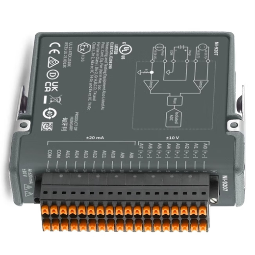  NI 9207 带 DSUB，工业 16 通道 ，电压 / 电流 输入（781068-01）