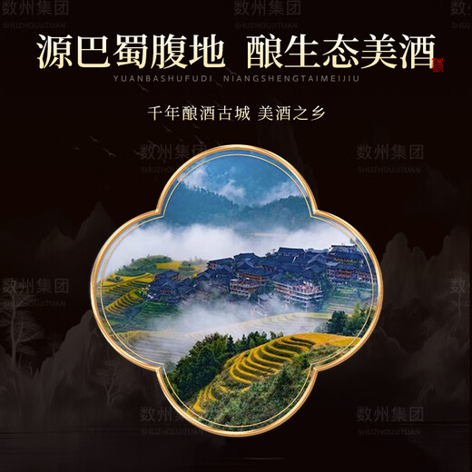 Tuopai Sichuan Tuopai Liquor 52 Degree Luzhou-flavor Liquor Full Box Grain Liquor Grain Liquor Liquor Gift Box Gift Drink 52 Degree 500mL 2 Bottles Tuopai Grain Liquor Double