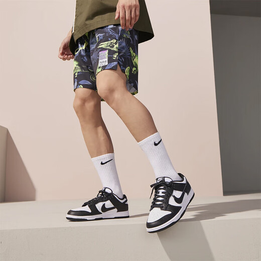 Nike Nike Dunk низкий ретро черно-белая панда, не скользящая и устойчивая к износостойкому мужчинам, легкая кроссовка с низким уровнем крови DD1391-100 40