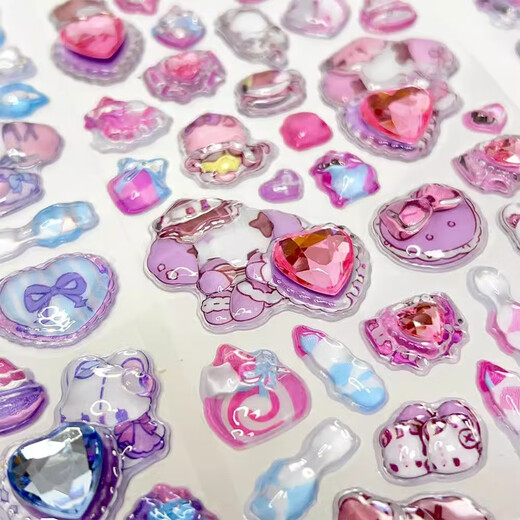 Adolescents autocollants maternelle école primaire Graduation Graduation Give 3D Stickers tridimensionnels Girl Mobile Phone Decoration Autocollants Toy RECAY