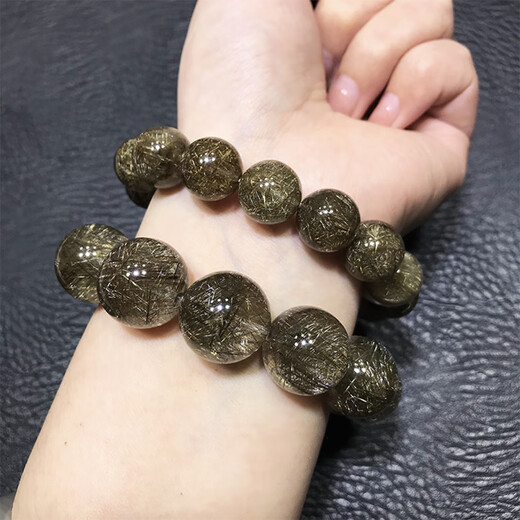 
Ouyin Natural Devil Silver Hair Crystal Crystal Bracelet White Hair Crystal Coffee Titanium Crystal Bracelet Blasting Venus Devil Hair 12052 Devil Silver Hair Crystal