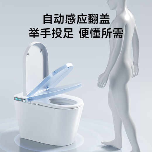 Dongpeng (Dongpeng) Instant-Heat-Spülung intelligenter Toilette ohne Wasserdruckbegrenzungsmaschine Vollautomatisch fliptrocknen antibakterielles Schachschild W6211 Vollfunktion 0 Wasserdruck Automatische Sprachblasenbestellung Note/Grubenentfernung 250/350/400
