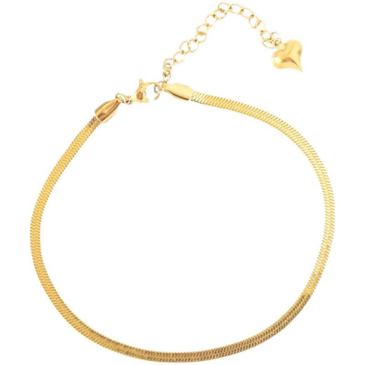 WSAY-5D hard golden anklet women's withdrawal welfare gold snake bone chain 2025 summer new bonus counter 18K gold anklet supermarket