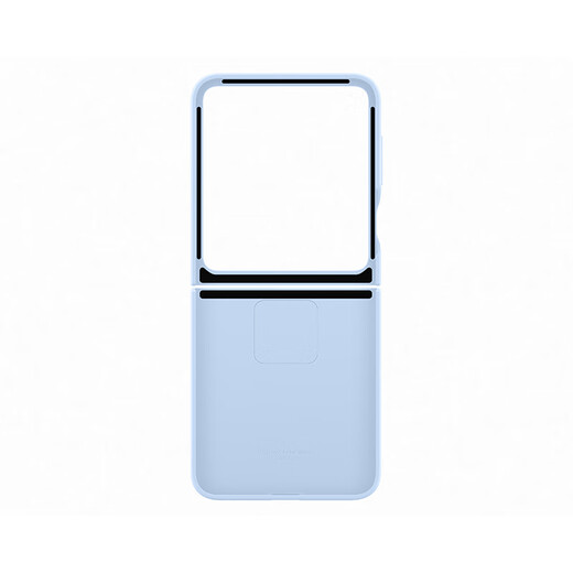 Samsung Galaxy Z Flip6/Flip7 FE original ring-style silicone protective case mobile phone case original mobile phone case multi-functional protective case light blue
