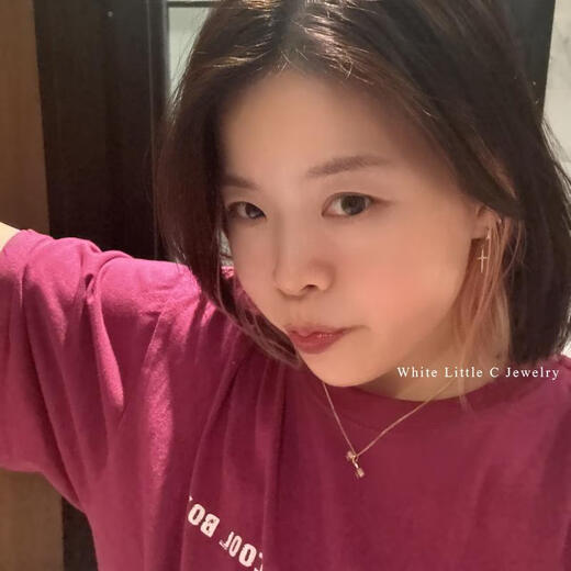 Ouyin Iron Lifting Girl White Small C Gold 14K Gold Necklace Power Dumbbell Letter Clavicle Chain Have You Practiced Individual Pendant One