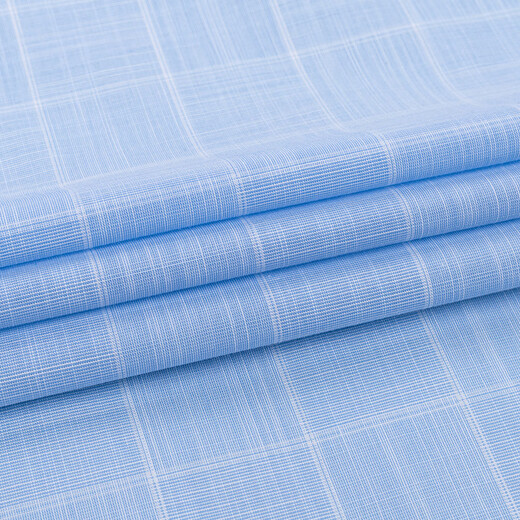 Shanshan (FIRS) long-sleeved shirt men's plaid casual shirt young and middle-aged business formal wear-free shirt 2004 blue 39