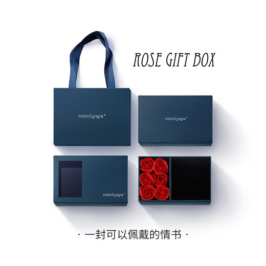 Mini&yayaS999 Pure Silver Four-leaf Clover Necklace for Women Rose Gold Pendant Birthday and Valentine's Day Gift for Girlfriend and Wife Four-leaf Clover Necklace