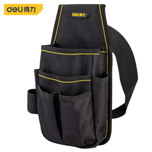 Deli Tool Belt Multifunctional Repair Bag Small Canvas Electrician Belt Electric Drill Tool Bag for Men's Construction Site Tool Small Belt Bag DL430003