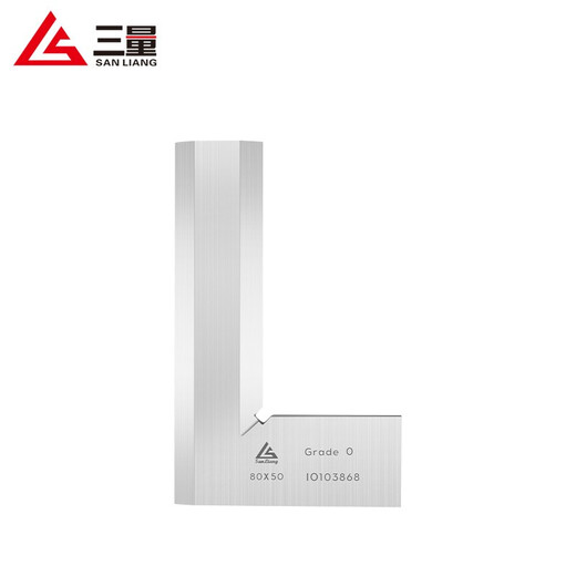 Three-quantity high-precision stainless steel right-angle ruler 50-300mm knife-edge square ruler 90-degree angle ruler knife-edge turning ruler JD415 80*50mm